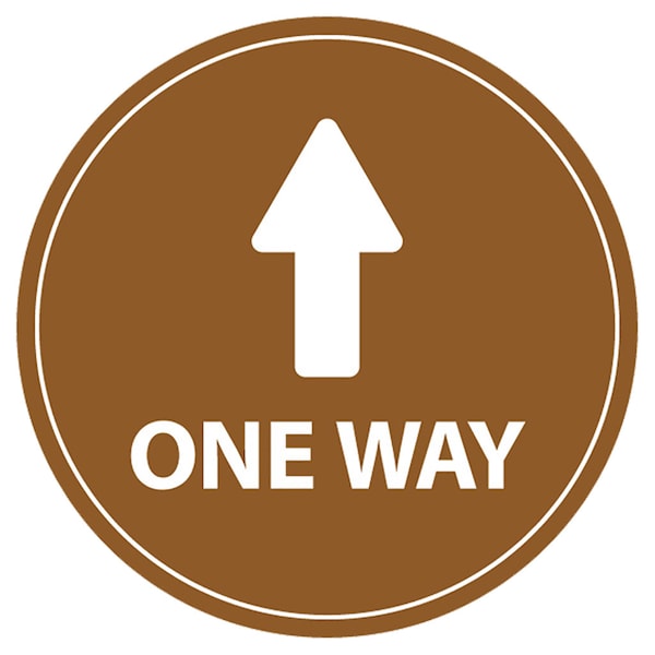 Identity Group One Way Directional V.2, Brown, 15" 8638BR